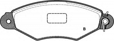 OPEN PARTS bpa064300 -  Комплект тормозных колодок, дисковый тормоз